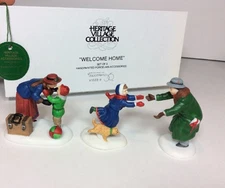 NEW NOS 55336 Dept 56 Heritage Village Collection WELCOME HOME 5533-6 Set of 3