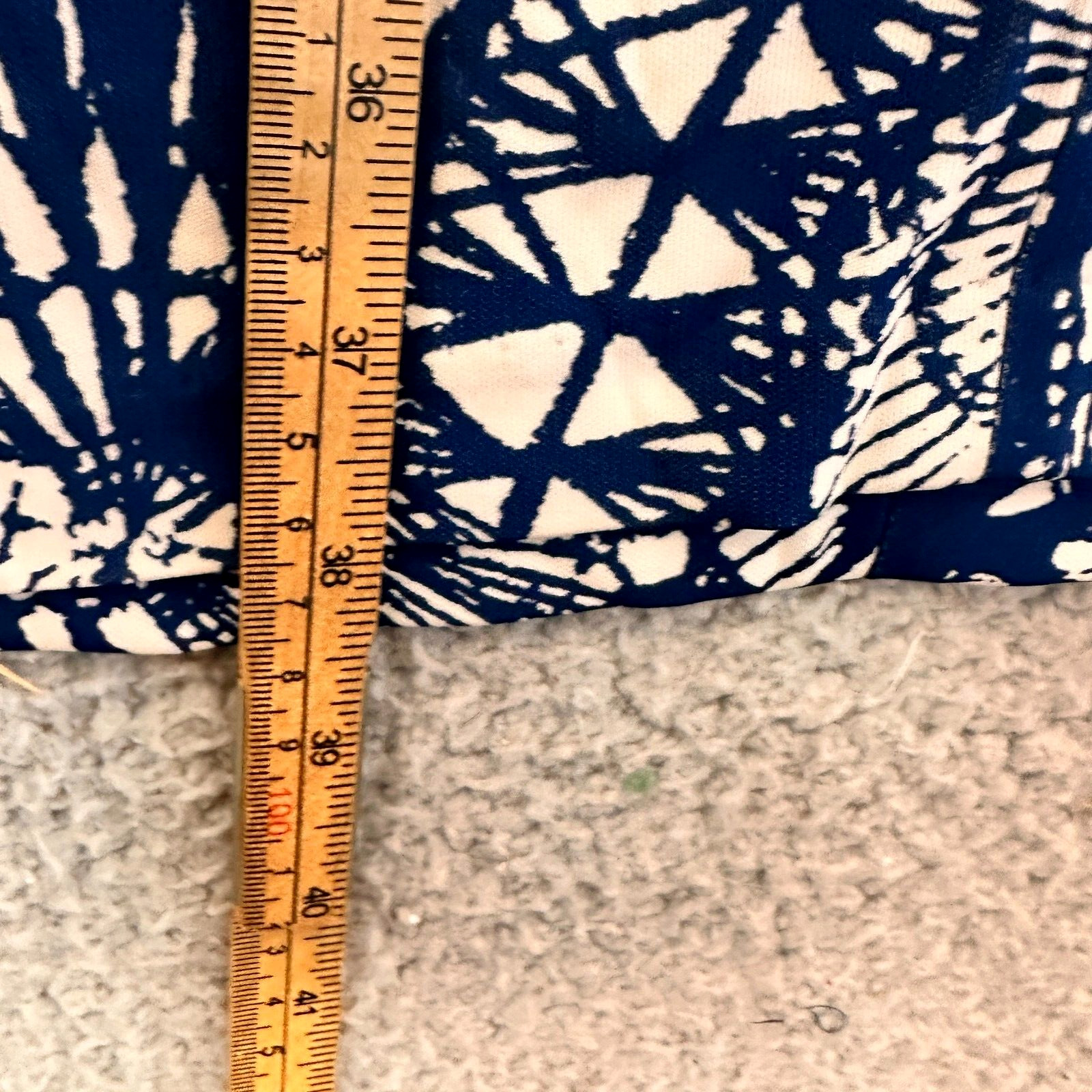 TORY BURCH Blue Baltic Sea Dream Catcher Dress size Small Cap Sleeve US Designer thumbnail 7