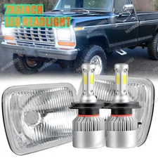 7X6" Led Headlights Hi/lo Turn Signal Drl for 1978-1986 Ford F150 F250 F350
