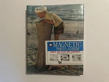Vintage Stylecraft Magnetic Photo Album Children Fountain Beach  New Old Stock