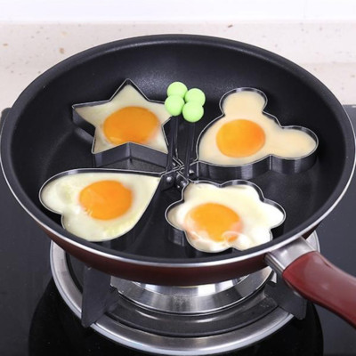 Edelstahl Pfannkuchen Form Form Ring Kochen Spiegelei Former Küchenwerkzeug 