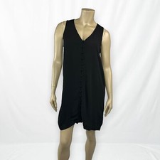 MADEWELL Heather Button-Front Sleeveless Dress Small