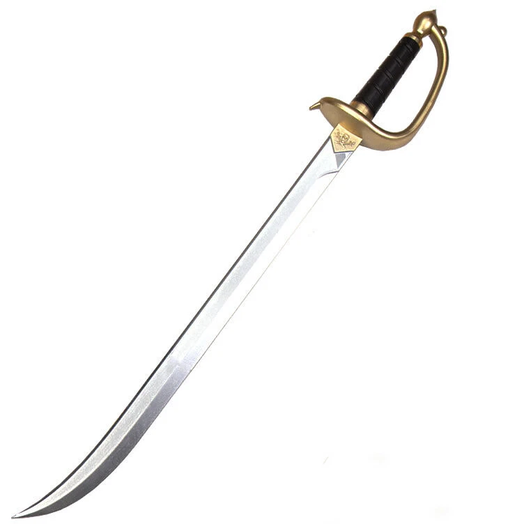 Hoja de espada sin cortes pirata caribeño cosplay accesorios de espuma de plástico réplica juguete 30" Foto 2 de 4