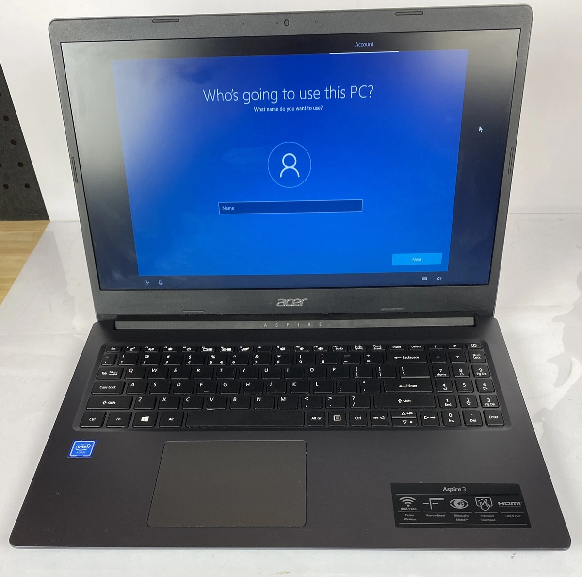 15.6 inch Acer ASPIRE 3 Intel Celeron 1.10GHz 4GB RAM 128GB SSD N19H1  Laptop