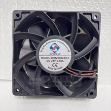 1 Pc. DH1238B24H-S 12038 DC24V 0.60A 12CM 2-Wire Dual Ball Cooling Fan