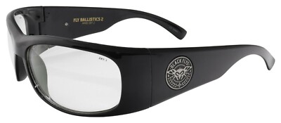 NEW Black Flys Fly Ballistics 2 Sonnenbrille Safety Shiny Black Klar