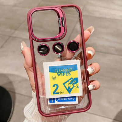 Shockproof Case For iPhone 15 Plus 14 13 12 Pro Max Plus Clear Ring Stand Cover