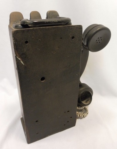 Antique Gray Telephone Model 20 "Folding Handle" Portable Pay Station "Rare" - Picture 7 of 12