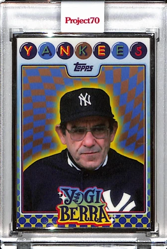 2021 TOPPS PROJECT 70 #716 YOGI BERRA by CLAW MONEY - P70 AP SILVER FRAME 11/51