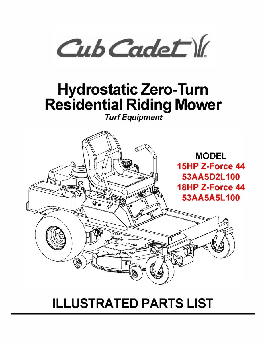 Cub cadet on sale mower accessories