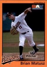 2010 Bowie Baysox DAV 70 Brian Matusz St Mary's Phoenix Arizona AZ Baseball Card