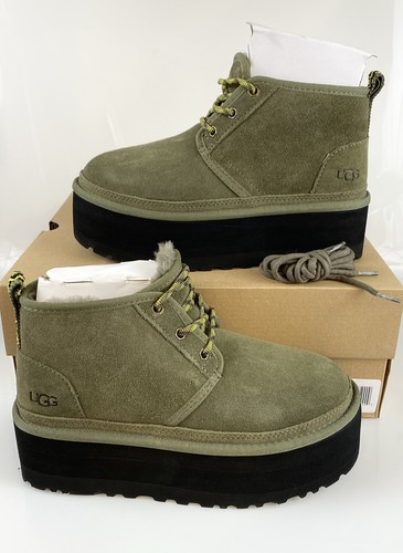 UGG Women's Neumel Heritage Lace-Up Platform Boot 7 - Burnt Olive - NEW In  Box 195719859909 | eBay