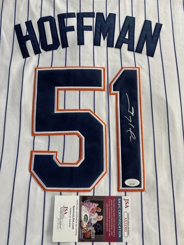 SAN DIEGO PADRES- TREVOR HOFFMAN AUTOGRAPH #51 MAJESTIC JERSEY JSA AX31503 - Picture 3 of 5