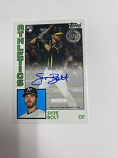 2019 Topps Update Skye Bolt Oakland Athletics Rookie Auto Card