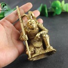 Antique Gold Brass SunWuKong Monkey King Figurines Retro Decoration Bronze Decor