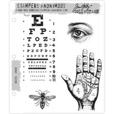 Tim Holtz Stampers Anonymous "ODDITIES" Rubber Cling Stamp Set CMS083