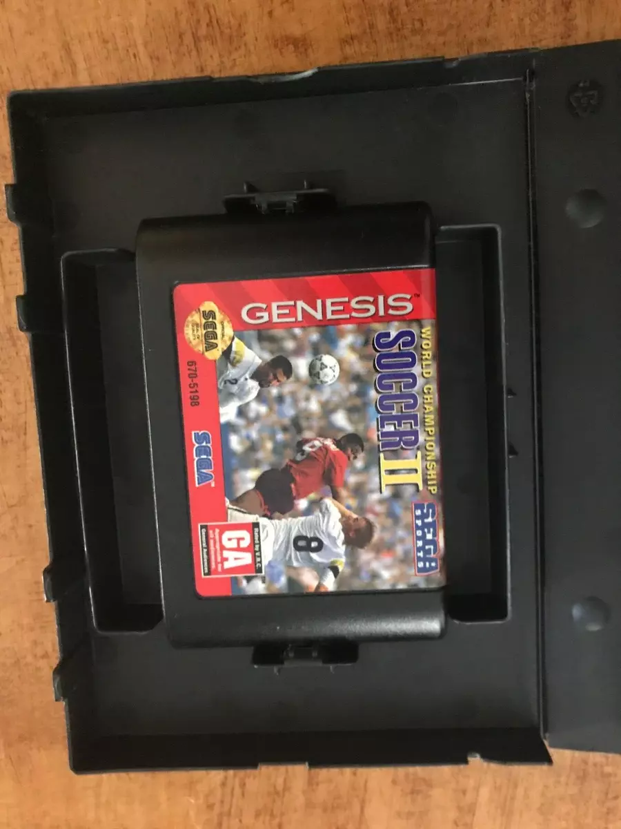 World Championship Soccer Damaged Sega Genesis Complete 