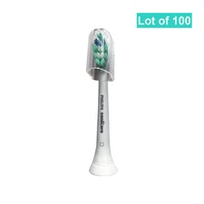 Lot of 100 | Genuine Philips Sonicare ProResults Plaque Heads | White | w/o Box
