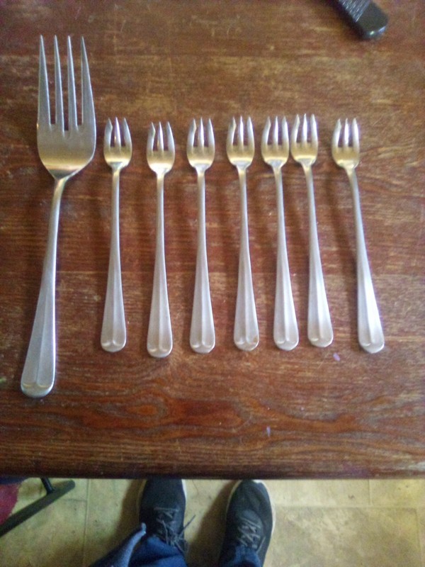 Vintage Lot Of Northland Silverware Mostly Cocktail Forks Good Shape Japan