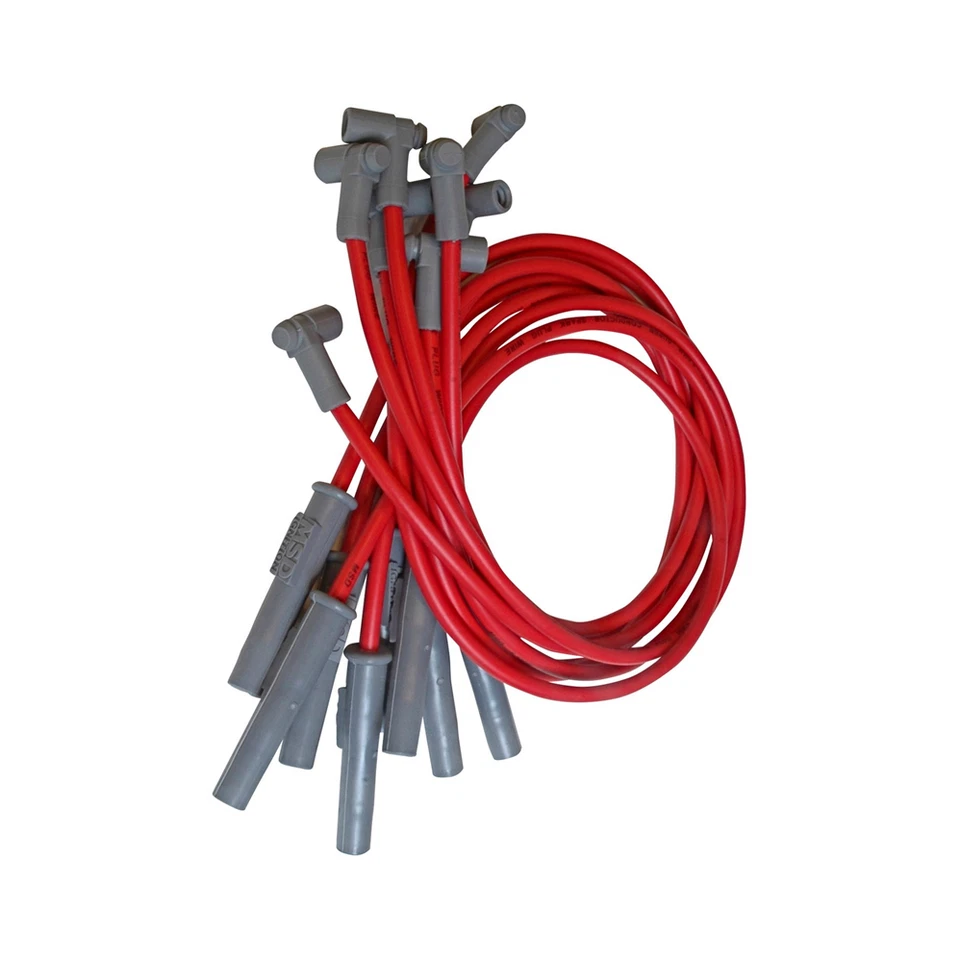 Комплект проводов сверхпроводниковых свечей зажигания MSD красный для 60–91 Dodge, Chrysler, Plymouth - Изображение 4 из 4