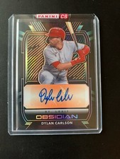 2021 Chronicles Dylan Carlson Auto RC #d /50 Obsidian Electric Etch Orange FOTL
