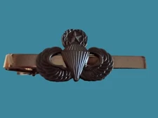U.S MILITARY ARMY MASTER JUMP WINGS TIE BAR TIE TAC CLIP ON STYLE U.S.A MADE 
