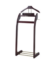 Wooden Suit Valet Stand w/