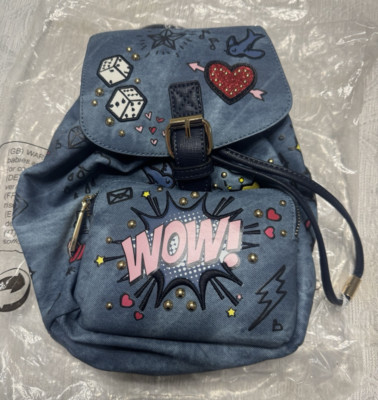 Aldo Lovigonia Mini Jean Wow Backpack Brand New#818