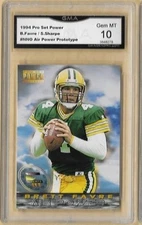 1994 PRO SET NATIONAL PROMO #NNO BRETT FAVRE AIR POWER PACKERS GRADED GMA 10 GEM