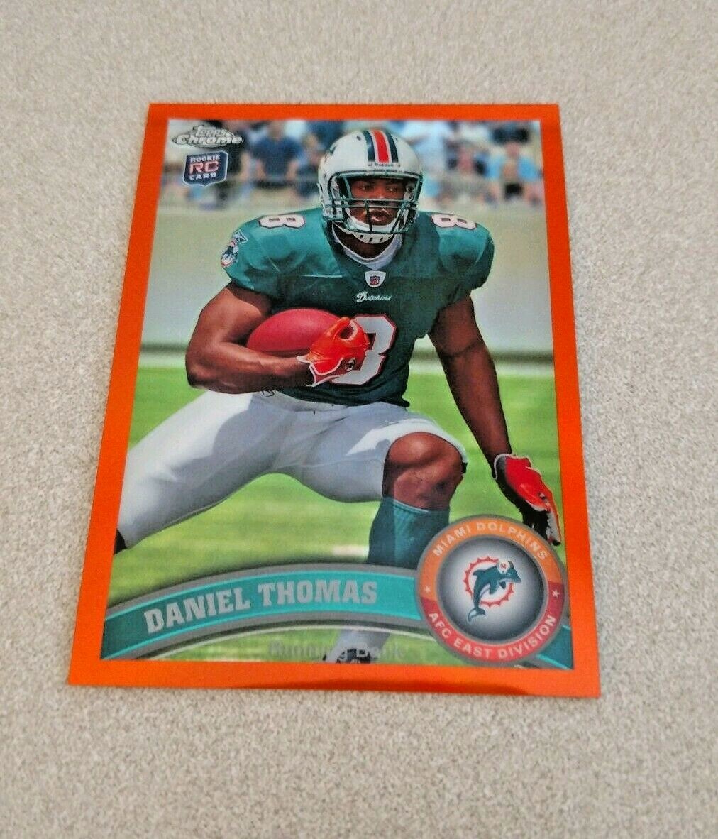2011 Topps Chrome Orange Refractor #136 Daniel Thomas Miami Dolphins