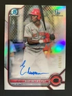 2022 Bowman Chrome 1st Refractor Elly De La Cruz /499 RC Rookie Auto Autograph