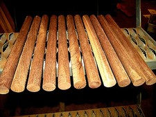 TWELVE 12 ROUND DOWEL KILN DRIED WALNUT WOOD LUMBER 12" X 15/16" DIAMETER