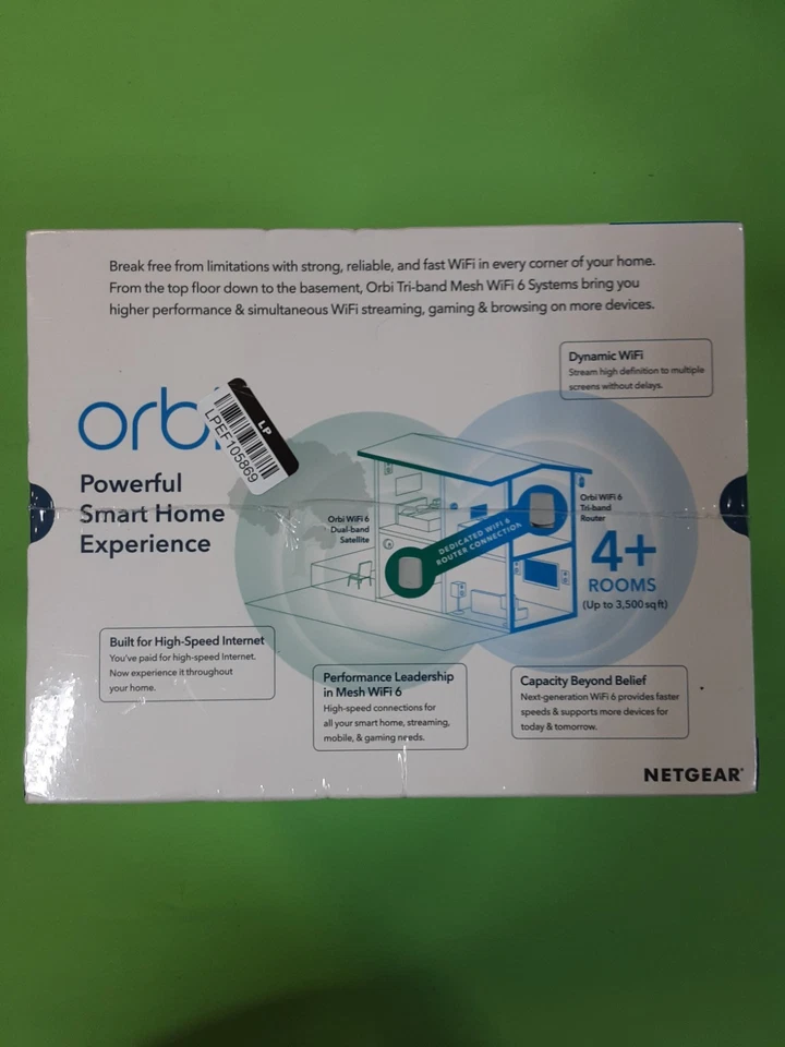 Netgear RBK653 Orbi AX3000 Tri-Band WiFi 6 Mesh System (1 Router + 2 Satellites) - Image 4 of 4