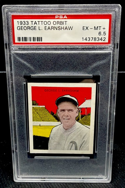 1933 Tattoo Orbit Set George L. Earnshaw Very Tough PSA 6.5
