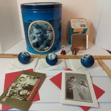 VTG 1980s It's A WONDERFUL LIFE Popcorn Tin, by Houston Foods Co. + Nestlé tin