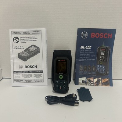Bosch GLM165-25G Blaze Green Laser Measure 165 ft Tested Working!!!! No Box.