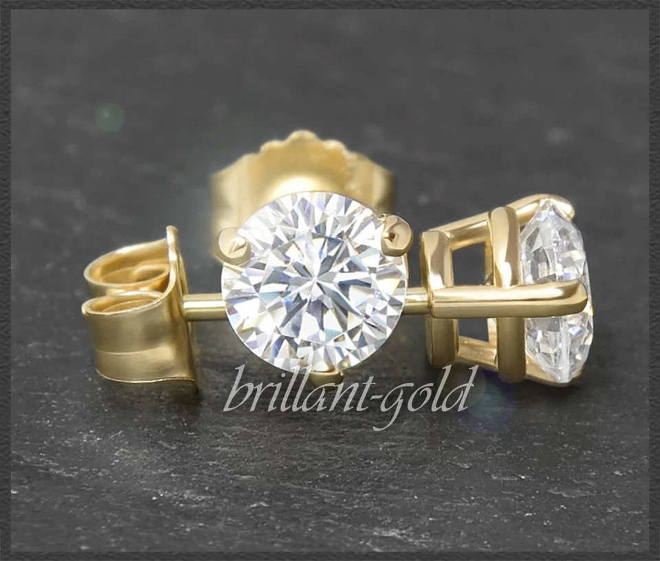 Diamant Damen Ohrstecker aus 585 Gold mit 1,52ct Brillanten in River E; Ohrringe - Bild 2 von 4