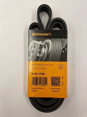 ContiTech V-Ribbed Belt - 6PK1705 , 6 Ribs - Fan Belt Alternator, Drive Belt