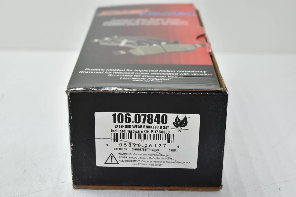 💎 Pastillas de freno delanteras Hummer H2 2003-2009 con herrajes 106.07840 Foto 3 de 4