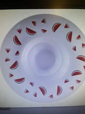 Lakeside Collection Chip and Dip Platter Appetizer Serving Tray  Watermelon NIB