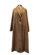 Vintage Barbara Bui Camel Lambswool Cashmere Blend Long Duster Coat S UK 8-10-12