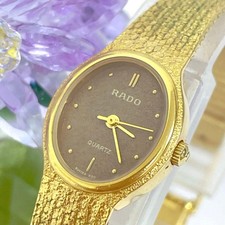 RADO Brown Dial Bangle Wristwatch 15.5cm Wrist Running