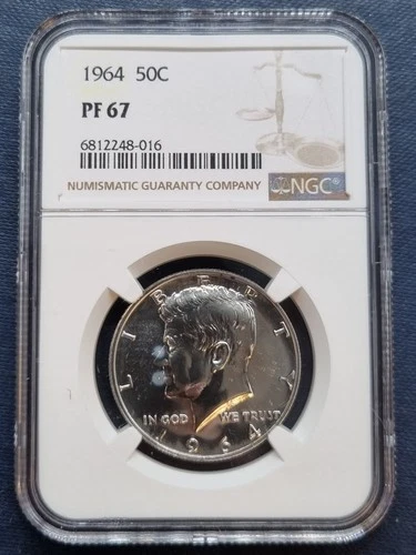 1964 Kennedy Proof Half Dollar 50c Silver Graded NGC PF67  #98606