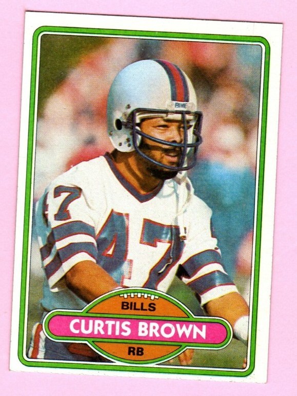 1980 Topps Curtis Brown #443 Buffalo Bills  - Free Shipping
