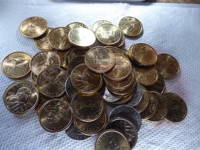 Sacagawea Dollar 10 Ten Coins with random dates & mints from mint rolls