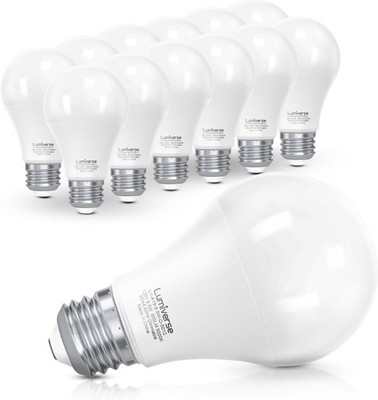 Energetic 24-Pack A19 LED Light Bulb, 60 Watt Equivalent, Daylight 5000K, E26 Me