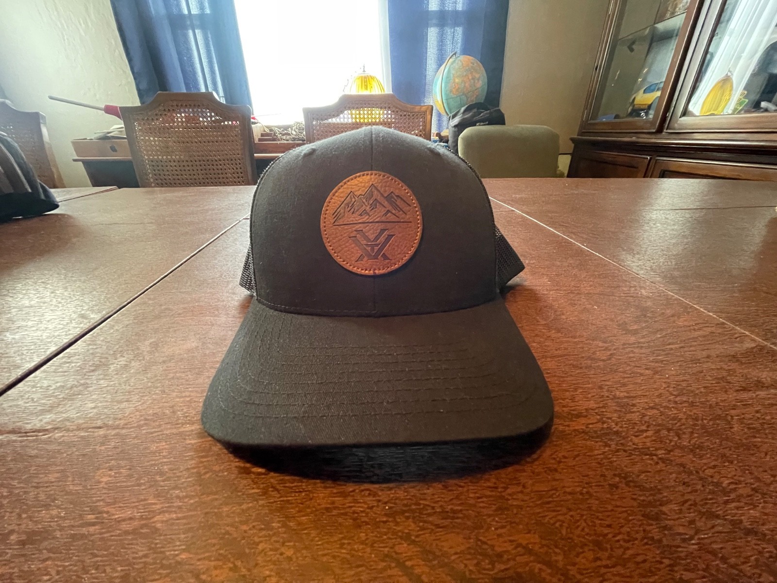 Vortex Three Peaks Leather Patch Mesh Hat - image 1