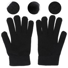  Thermal Gloves Winter Work Man Stretchy Knit Women for Cold Weather