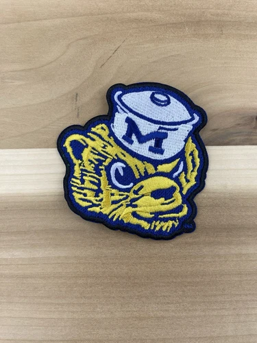 Michigan University Wolverines High Quality 3”X3” Iron On Embroidered Patch - product listing photo
