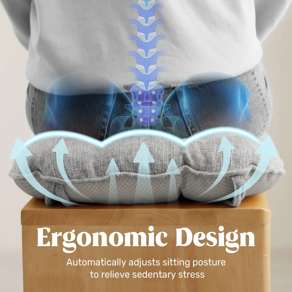 ® Cojines de silla para sillas de comedor, almohadillas acolchadas de espuma viscoelástica para sillas con no sl... Foto 4 de 4